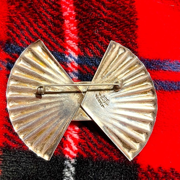 Sterling Silver Brooch Large Vintage - Picture 2 of 2